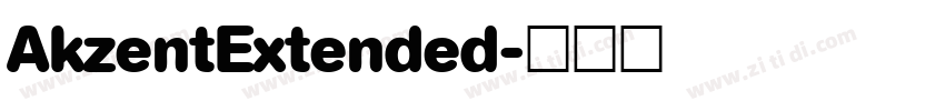 AkzentExtended字体转换