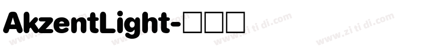 AkzentLight字体转换