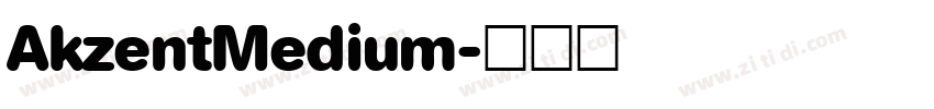AkzentMedium字体转换