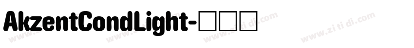 AkzentCondLight字体转换