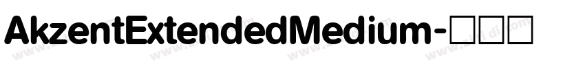 AkzentExtendedMedium字体转换