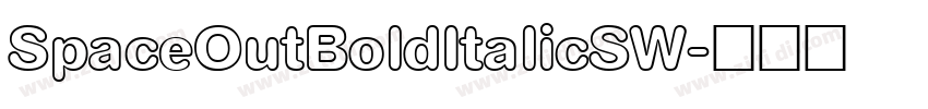 SpaceOutBoldItalicSW字体转换