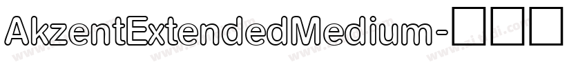 AkzentExtendedMedium字体转换