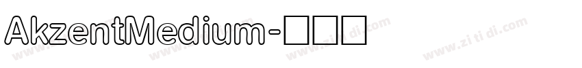 AkzentMedium字体转换