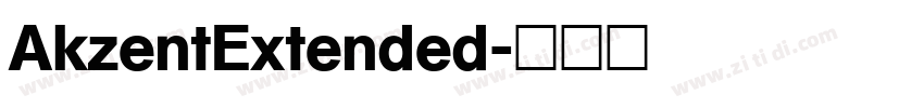 AkzentExtended字体转换