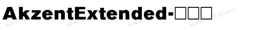 AkzentExtended字体转换