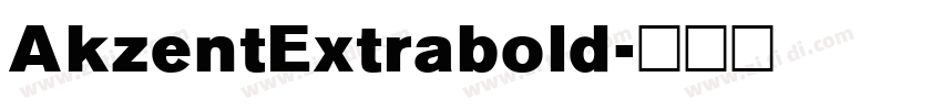 AkzentExtrabold字体转换