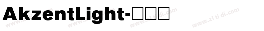 AkzentLight字体转换