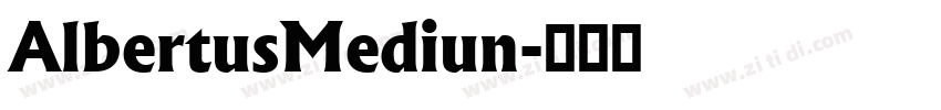 AlbertusMediun字体转换
