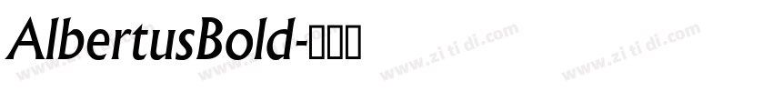 AlbertusBold字体转换