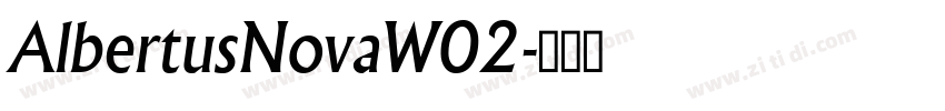 AlbertusNovaW02字体转换