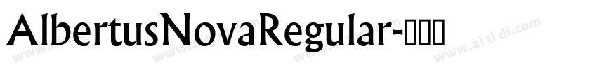 AlbertusNovaRegular字体转换