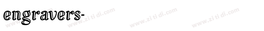 engravers字体转换