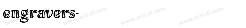 engravers字体转换