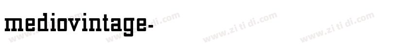 mediovintage字体转换
