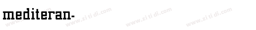 mediteran字体转换
