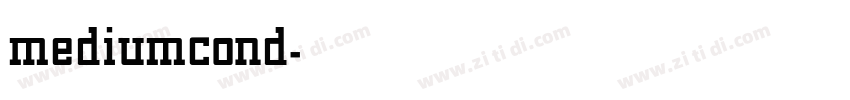 mediumcond字体转换