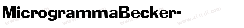 MicrogrammaBecker字体转换