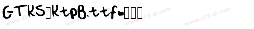 GTRS_RtpB.ttf字体转换
