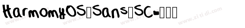 HarmomyOS_Sans_SC字体转换