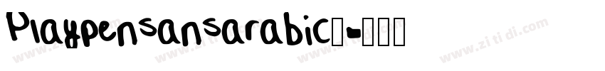 Playpensansarabic_字体转换