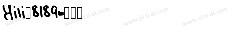 Yili_8189字体转换