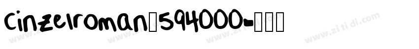 cinzelroman_594000字体转换