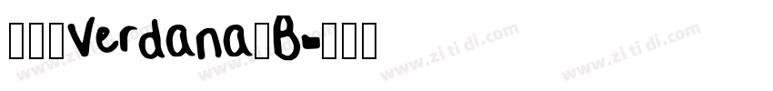 明兰_Verdana_B字体转换