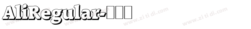 AliRegular字体转换