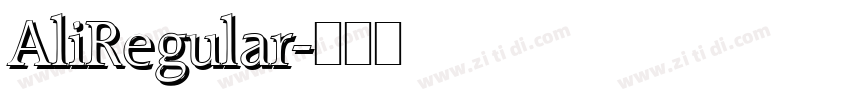 AliRegular字体转换