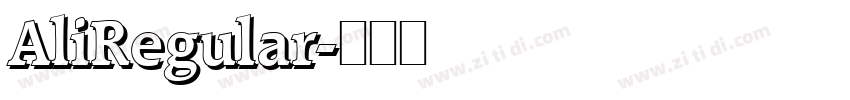 AliRegular字体转换