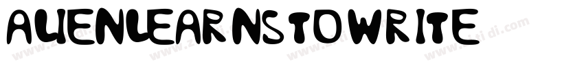AlienLearnsToWrite字体转换