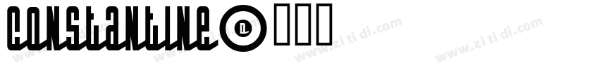Constantine字体转换
