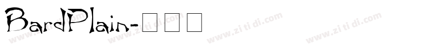 BardPlain字体转换