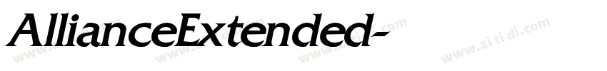 AllianceExtended字体转换