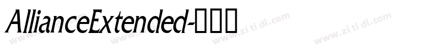 AllianceExtended字体转换