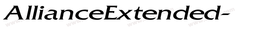 AllianceExtended字体转换