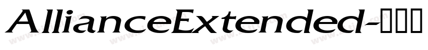 AllianceExtended字体转换