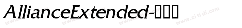 AllianceExtended字体转换