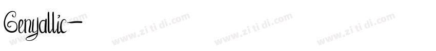 Genyallic字体转换