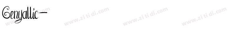 Genyallic字体转换