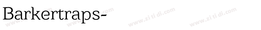 Barkertraps字体转换