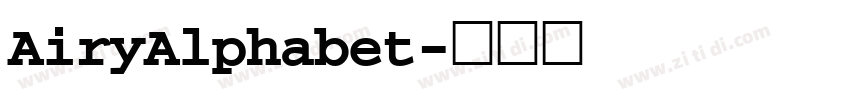 AiryAlphabet字体转换