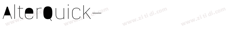 AlterQuick字体转换
