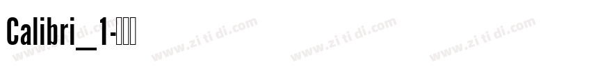 Calibri_1字体转换