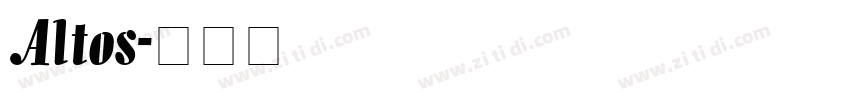 Altos字体转换