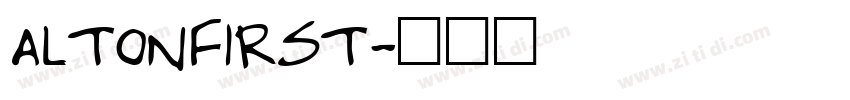 Altonfirst字体转换