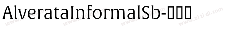 AlverataInformalSb字体转换