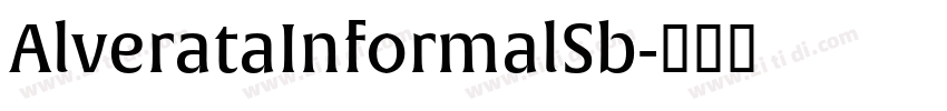 AlverataInformalSb字体转换