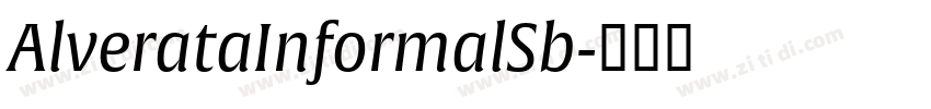 AlverataInformalSb字体转换